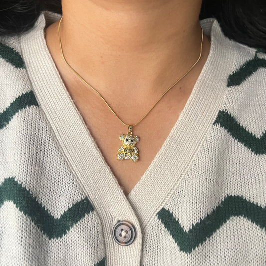 Taylor Teddy Necklace