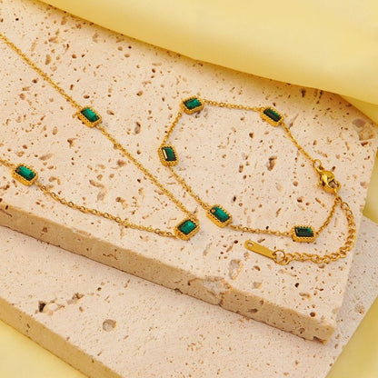 Green Stone Set