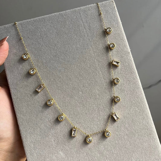 White Stone Necklace