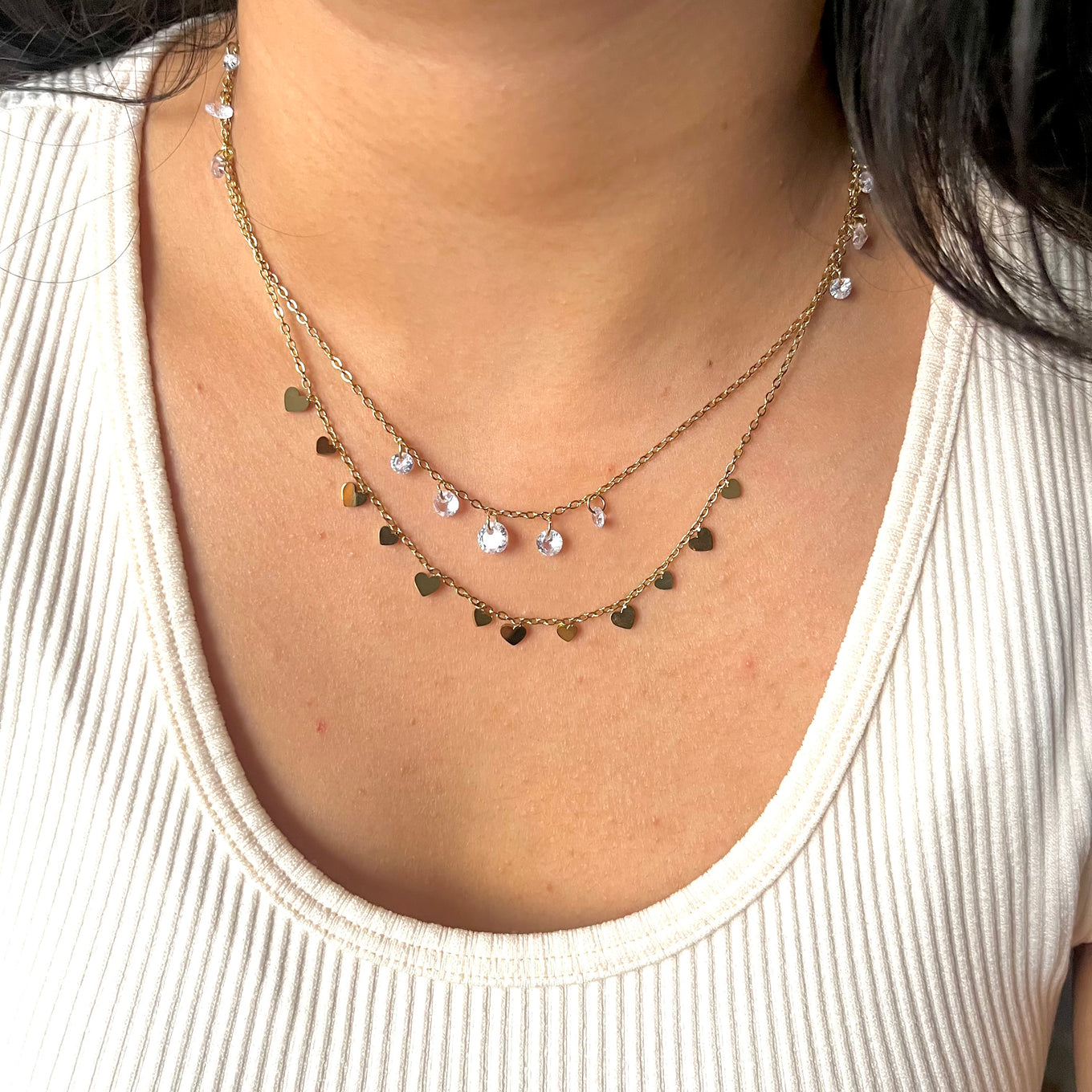 RAE DOUBLE LAYER NECKLACE