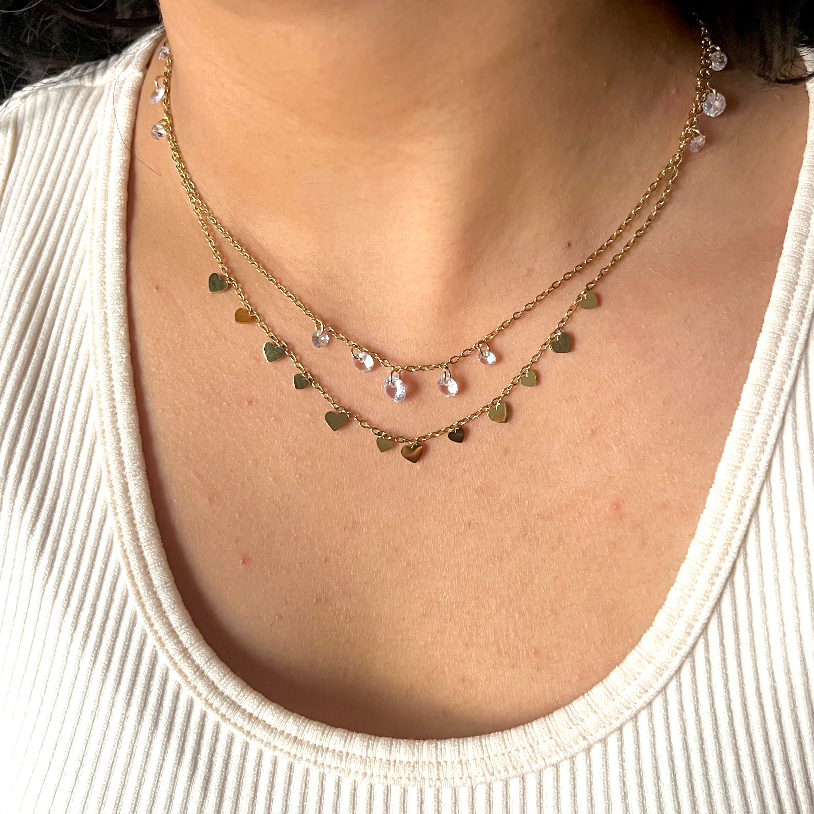RAE DOUBLE LAYER NECKLACE