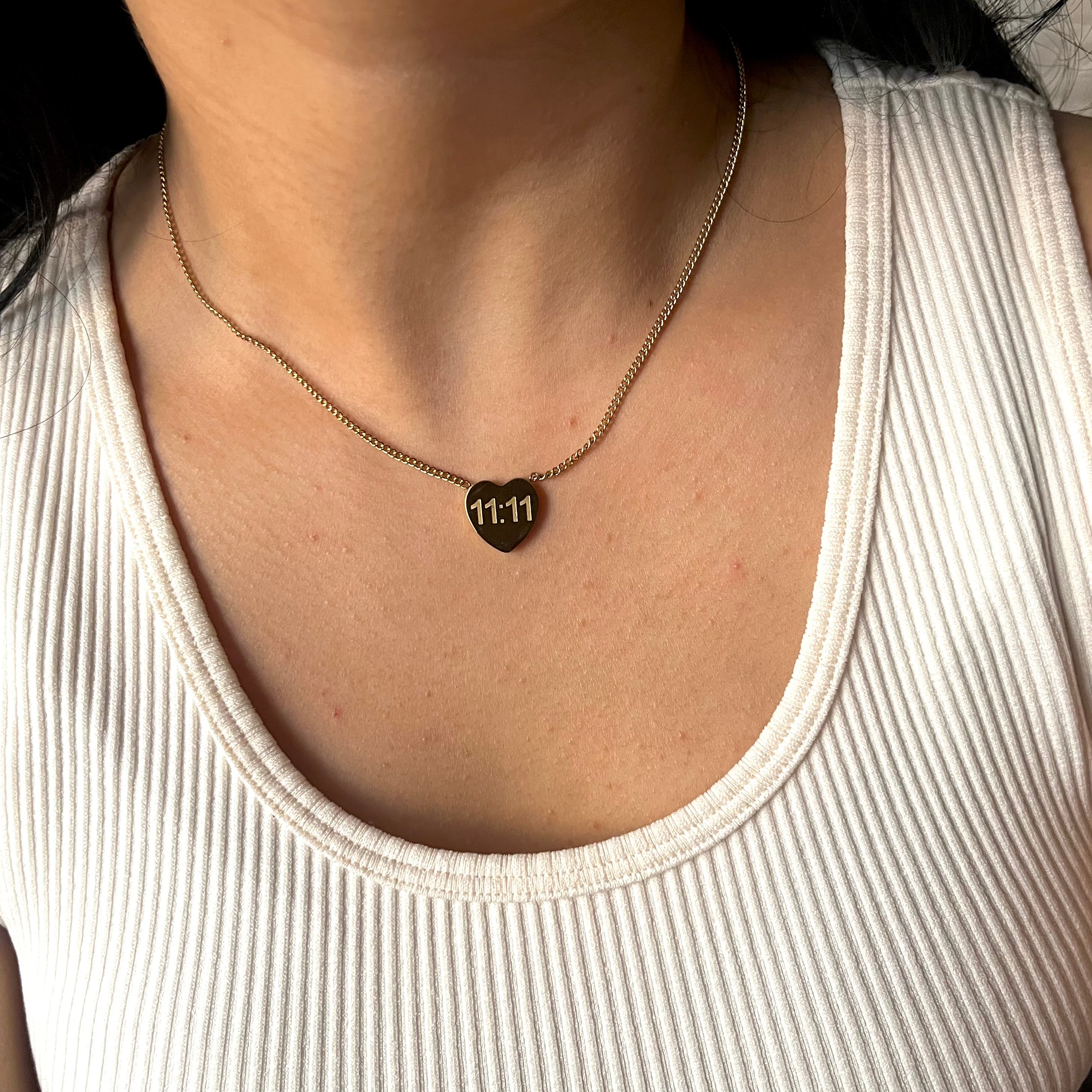 HEART 11:11 NECKLACE