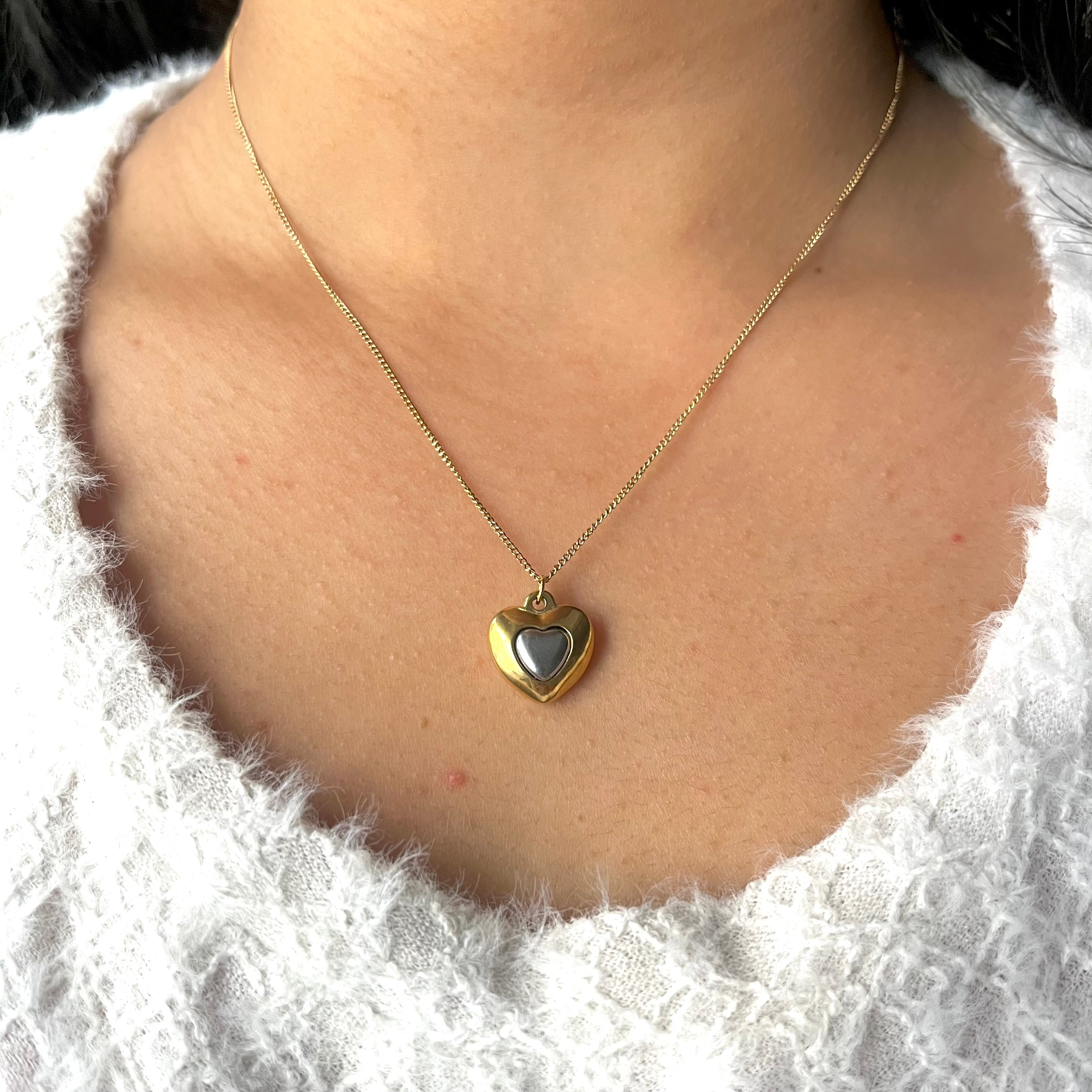 HEART ON HEART NECKLACE