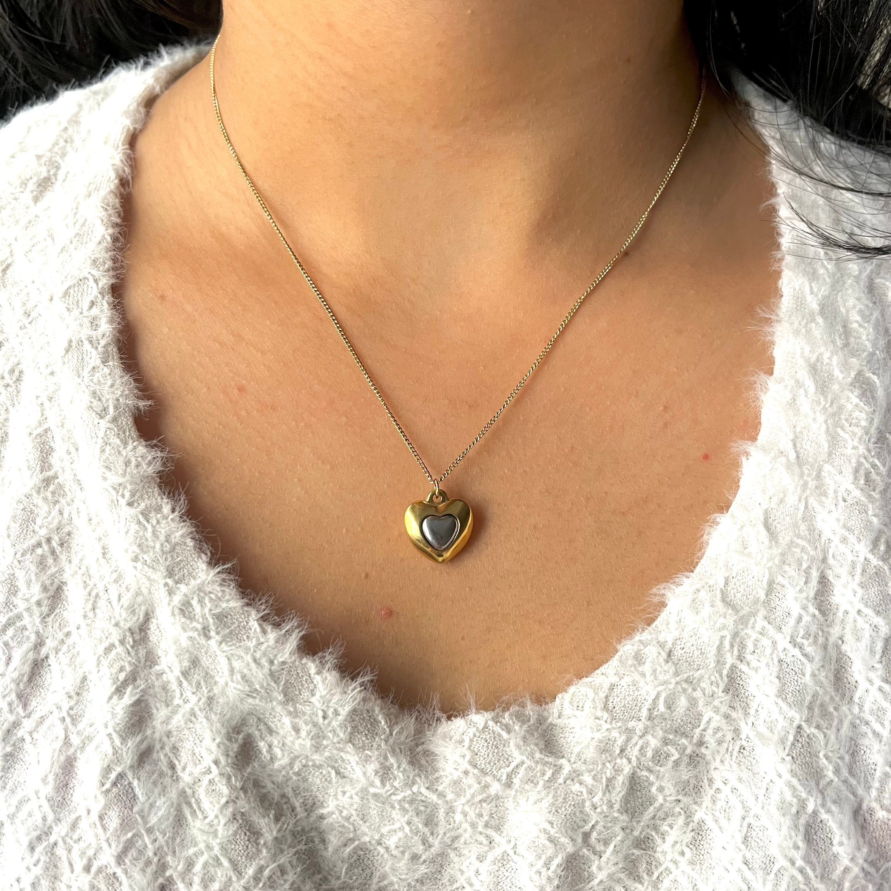 HEART ON HEART NECKLACE